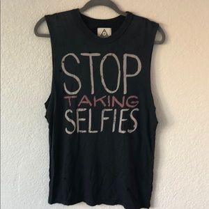 Stop Taking Selfies UNIF Tank